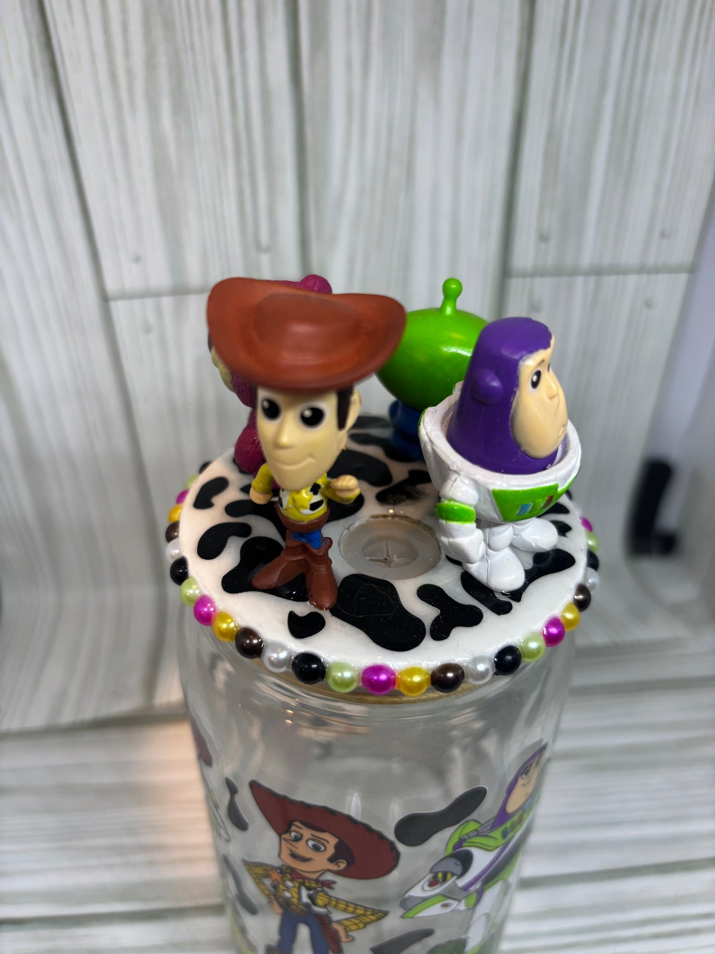160z Libby Glass Tumbler with Woody and Friends