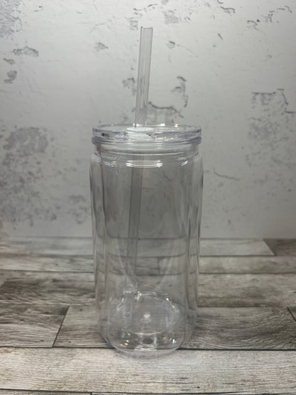 16 oz Custom Snowglobe Tumbler