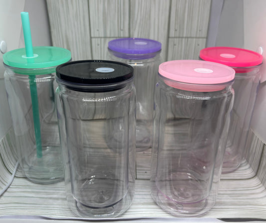 16oz Acrylic Double Walled Tumbler