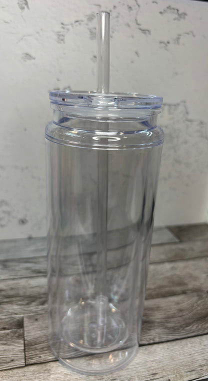 20 oz Tall Custom Snowglobe Tumbler