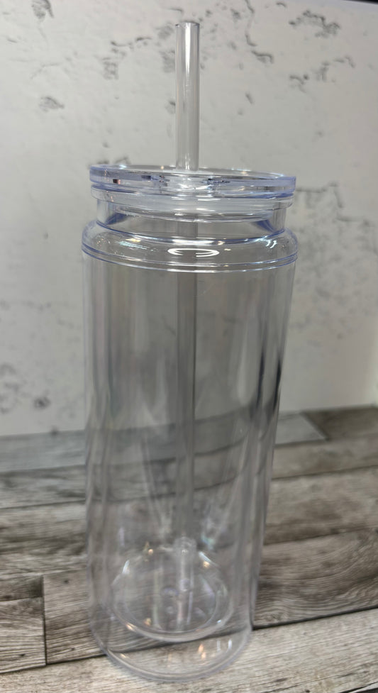 20 oz Tall Custom Snowglobe Tumbler