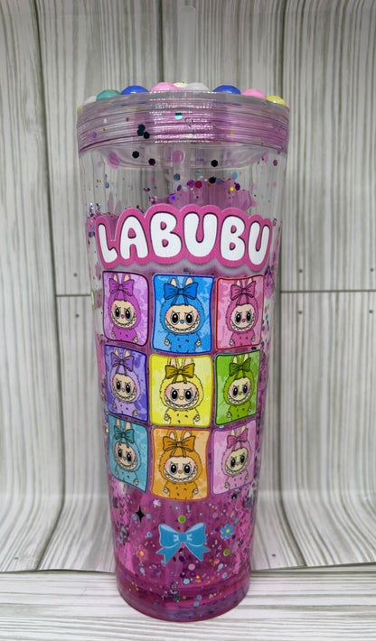La Bu Bu Pink Lava 24oz Tumber
