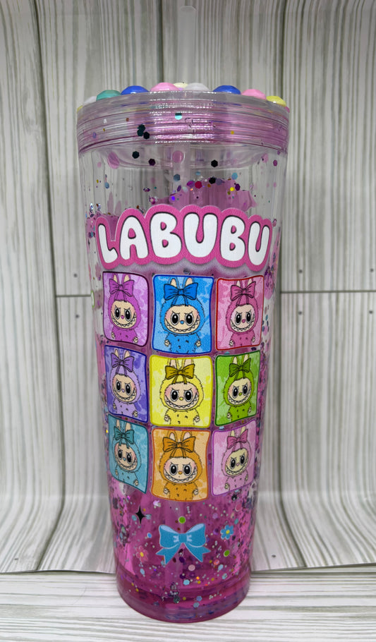 La Bu Bu Pink Lava 24oz Tumber