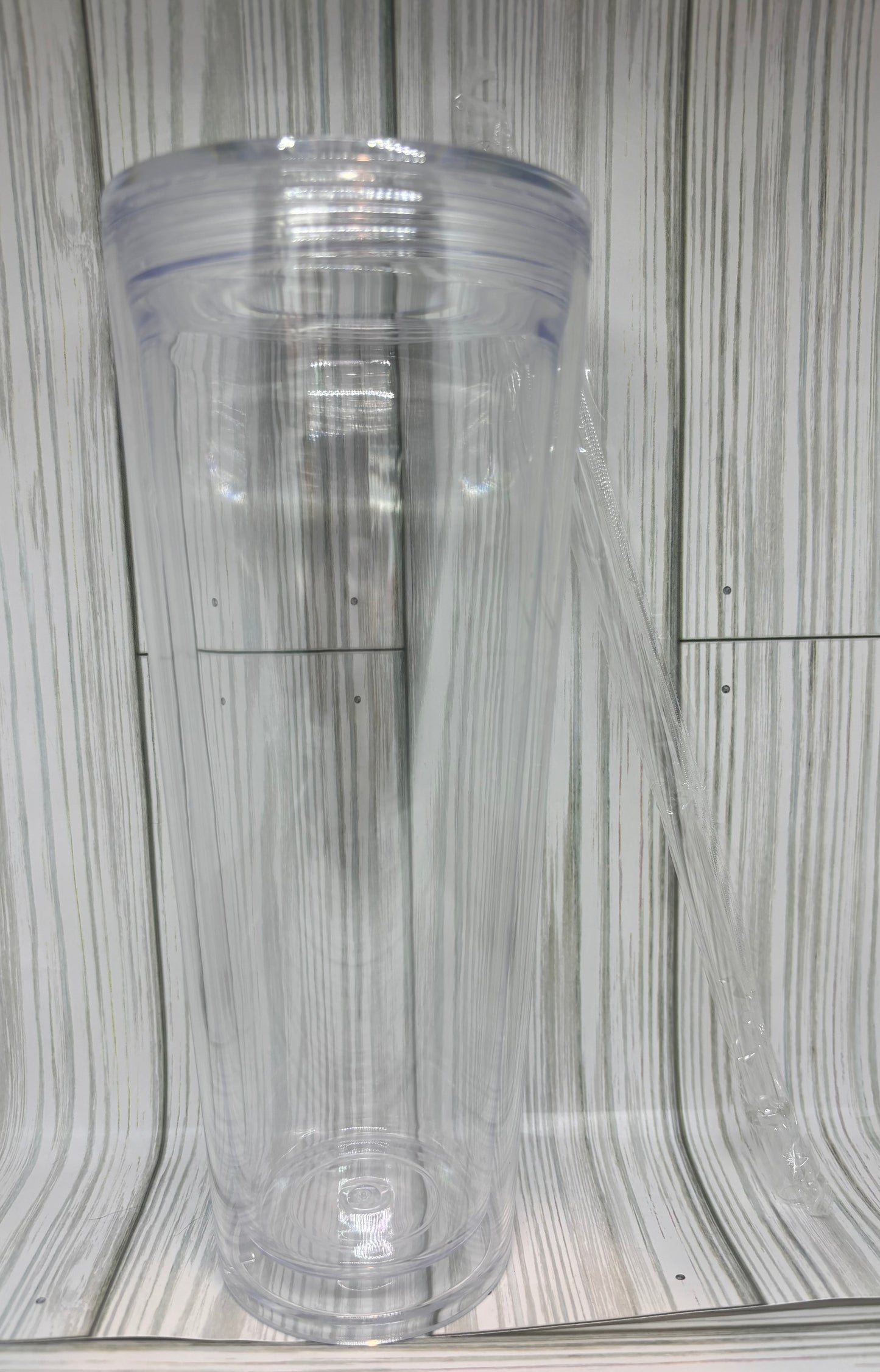 24oz Acrylic Doubled Wall Tapered Tumbler