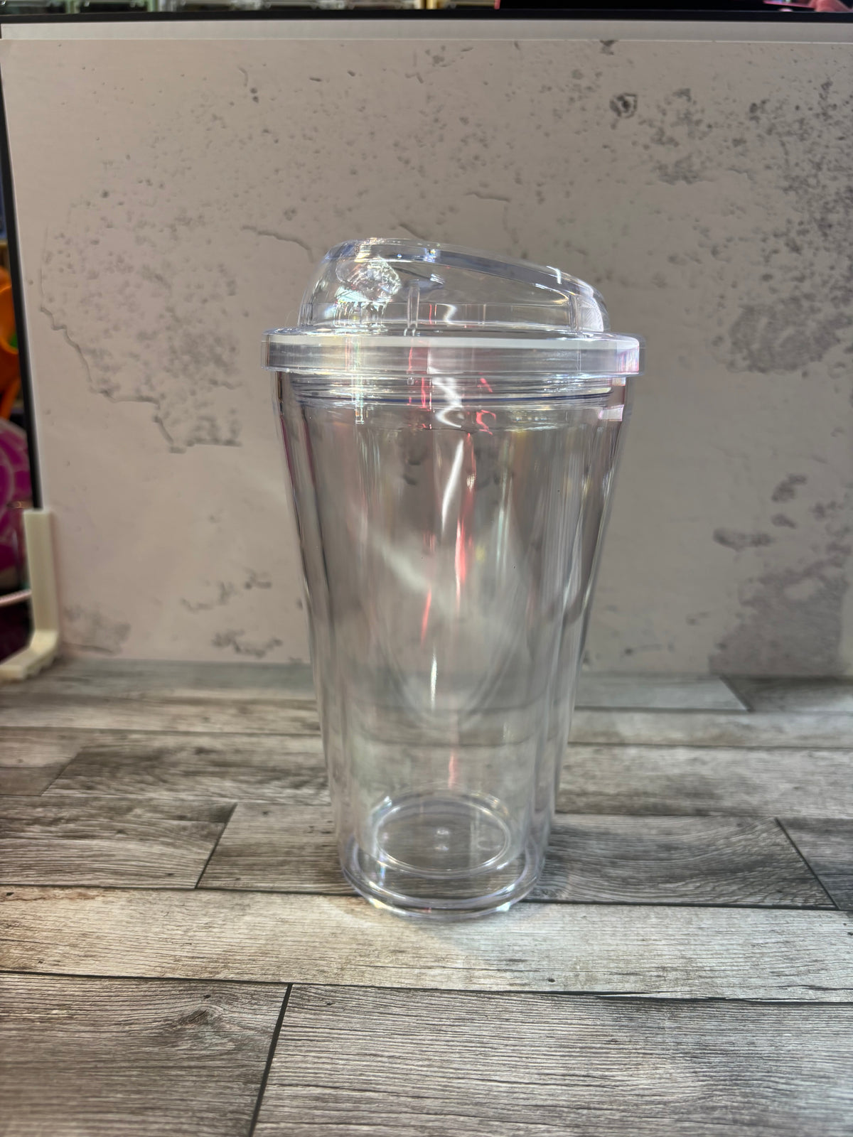 16 oz Sip Lid Tapered Snowglobe Tumbler