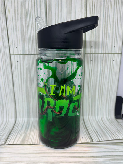 10oz Acrylic Water Bottle Lava Style