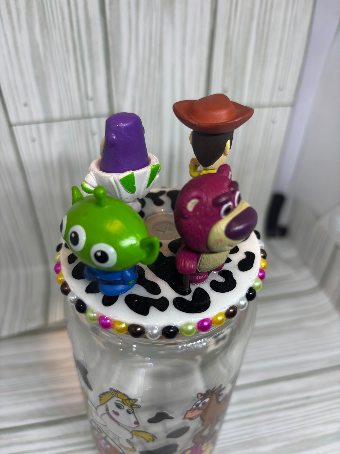160z Libby Glass Tumbler with Woody and Friends