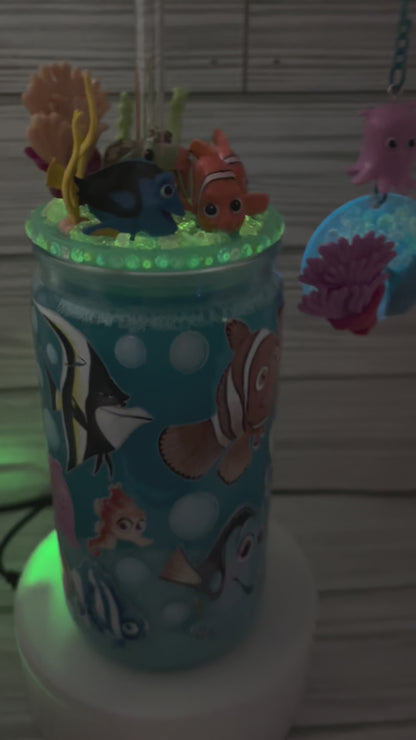 16oz Sea & Sand Nemo Snow Globe Tumbler Kit