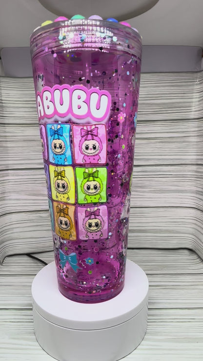 La Bu Bu Pink Lava 24oz Tumber