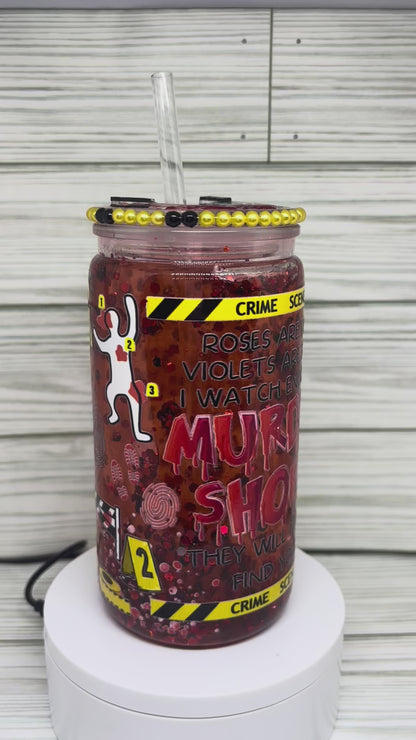 160z Suspended Glitter Tumbler