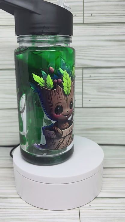 10oz Acrylic Water Bottle Lava Style