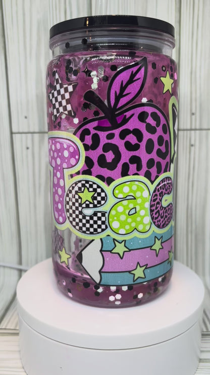 160z Purple Slow Flow Lava Teacher Tumbler