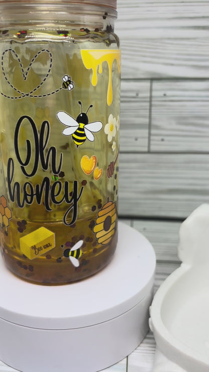 16oz Honey Drip Acrylic Tumbler