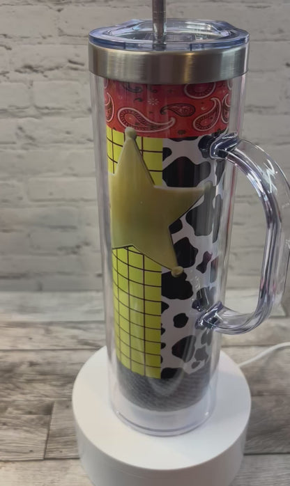 20 oz Stainless Steel Storyboard Tumbler with Handle